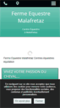 Mobile Screenshot of ferme-equestre-malafretaz.com